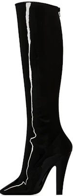 (W) Saint Laurent 68 Stivali Alti ''Pelle Nera Lucida'' 6593941TV001000 Buy (W) Saint Laurent 68 Stivali Alti ''Pelle Nera Lucida'' 6593941TV001000