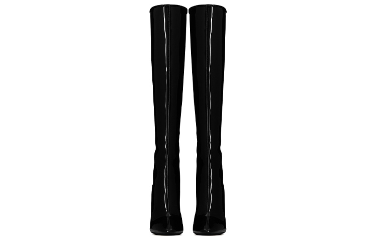 Lookbook (W) Saint Laurent 68 Stivali Alti ''Pelle Nera Lucida'' 6593941TV001000