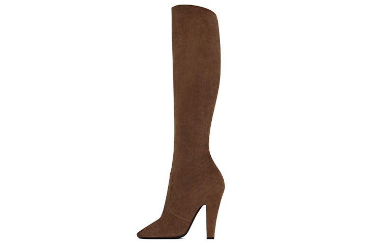 (Women) Saint Laurent 68 High-Top Boots 'Brown Suede' 67071427D002517