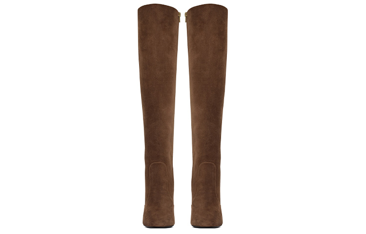 Shop (W) Saint Laurent 68 High-Top Stiefel ''Braunes Wildleder'' 67071427D002517