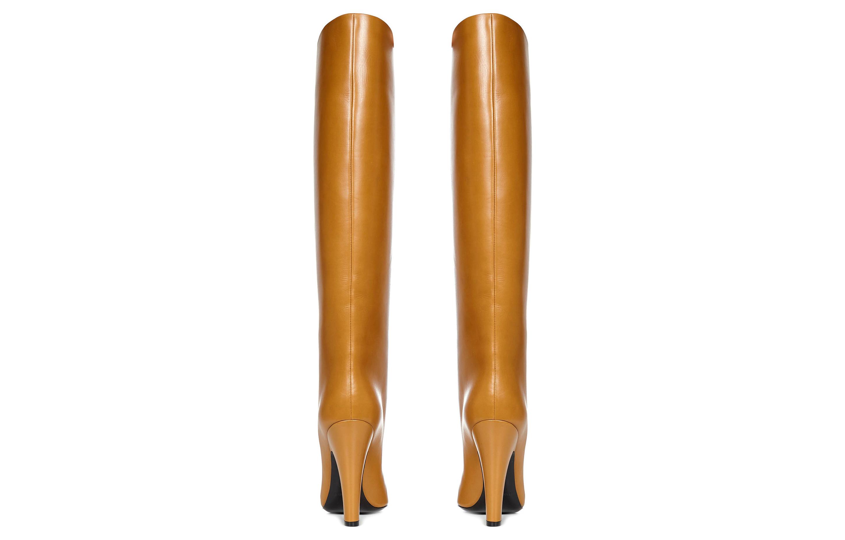 Purchase (W) Saint Laurent 68 High ''Glad Leer Bruin'' 6676252W7002143