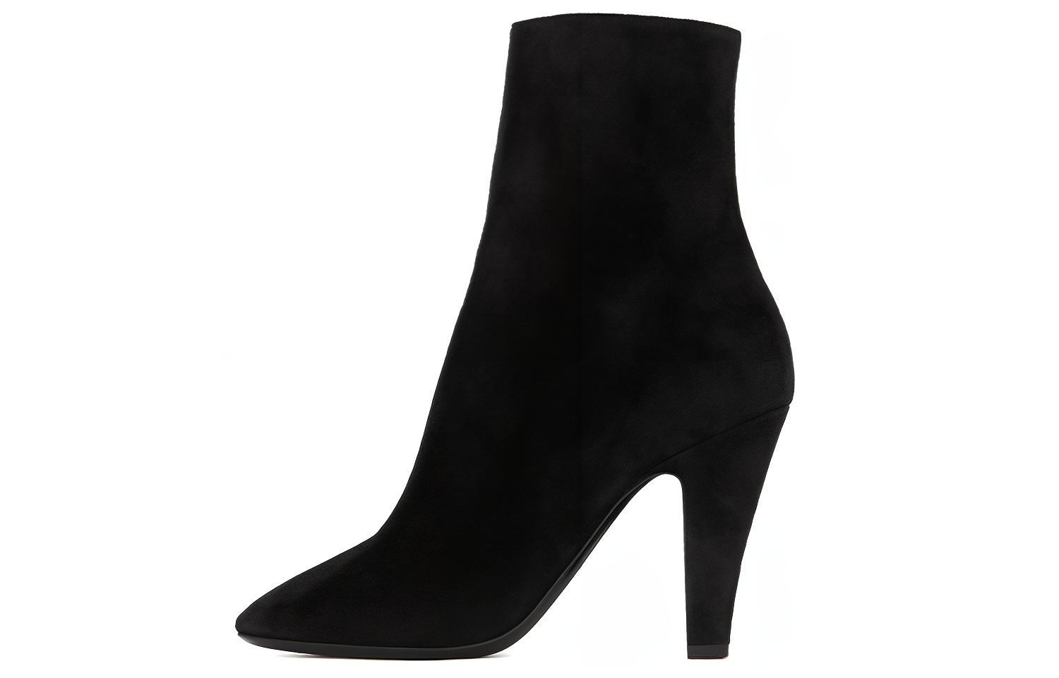 Buy (W) Saint Laurent 68 Tacchi Alti ''Velluto Nero'' 65815127D001000