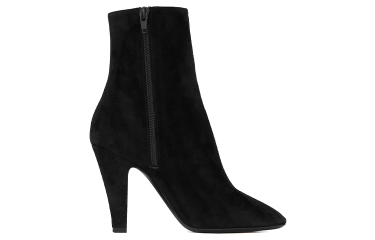 Order (W) Saint Laurent 68 Sepatu Hak Tinggi 'Black Velvet' 65815127D001000