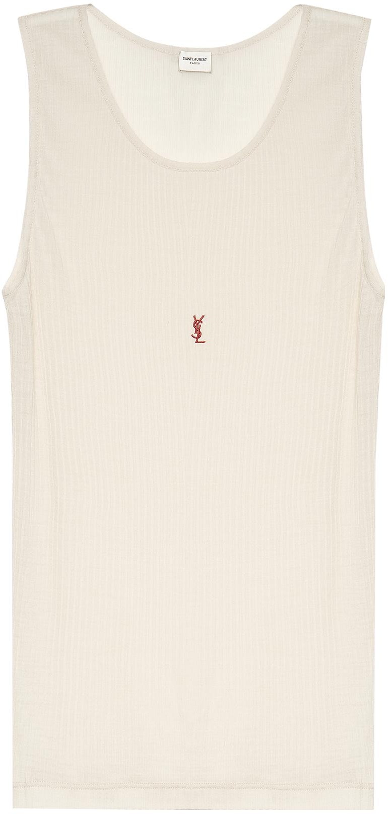 women-saint-laurent-beige-ss-23-logo-embroidered-crew-neck-tank-top-752721-ybmv-29774