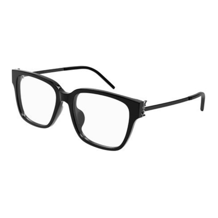 (Women) Saint Laurent  Black Acetate Square Optical Glasses SLM48OAF002M
