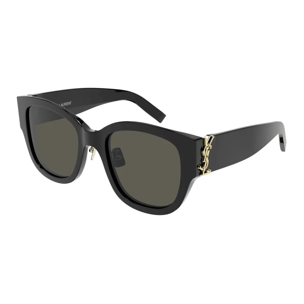 (Women) SAINT LAURENT  Black Butterfly Logo Sunglasses. SL M95/K-001