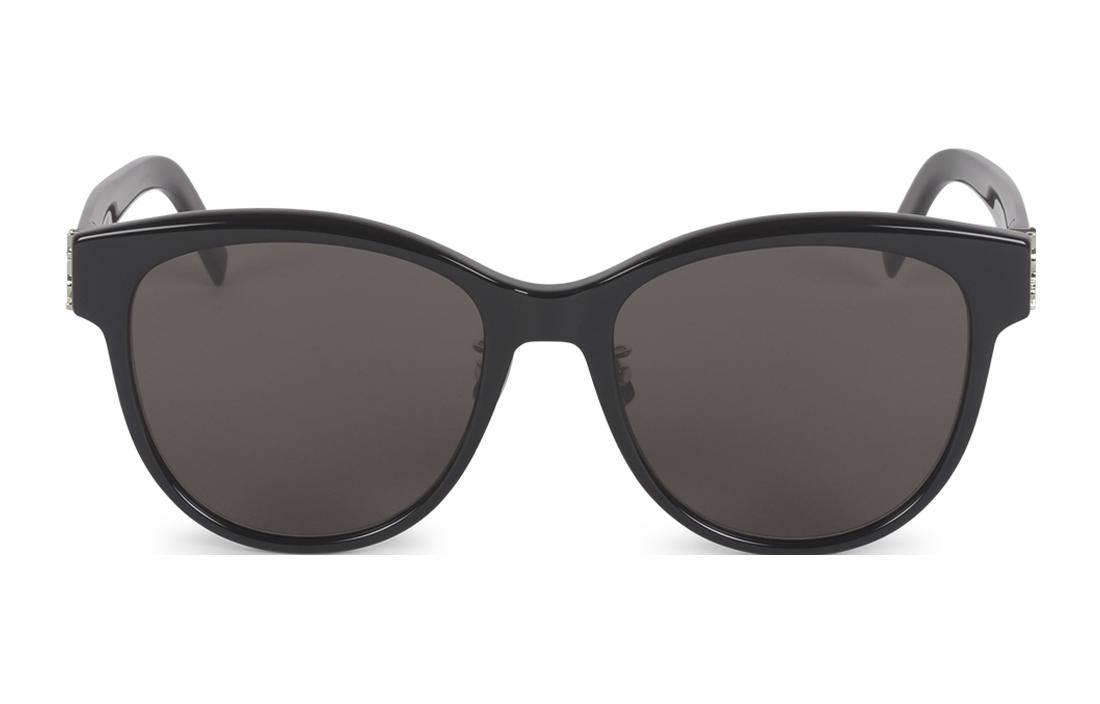 (Women) SAINT LAURENT  Black Cat-Eye Sunglasses with Fashion Letter Print. 714796Y99011000 圖 3