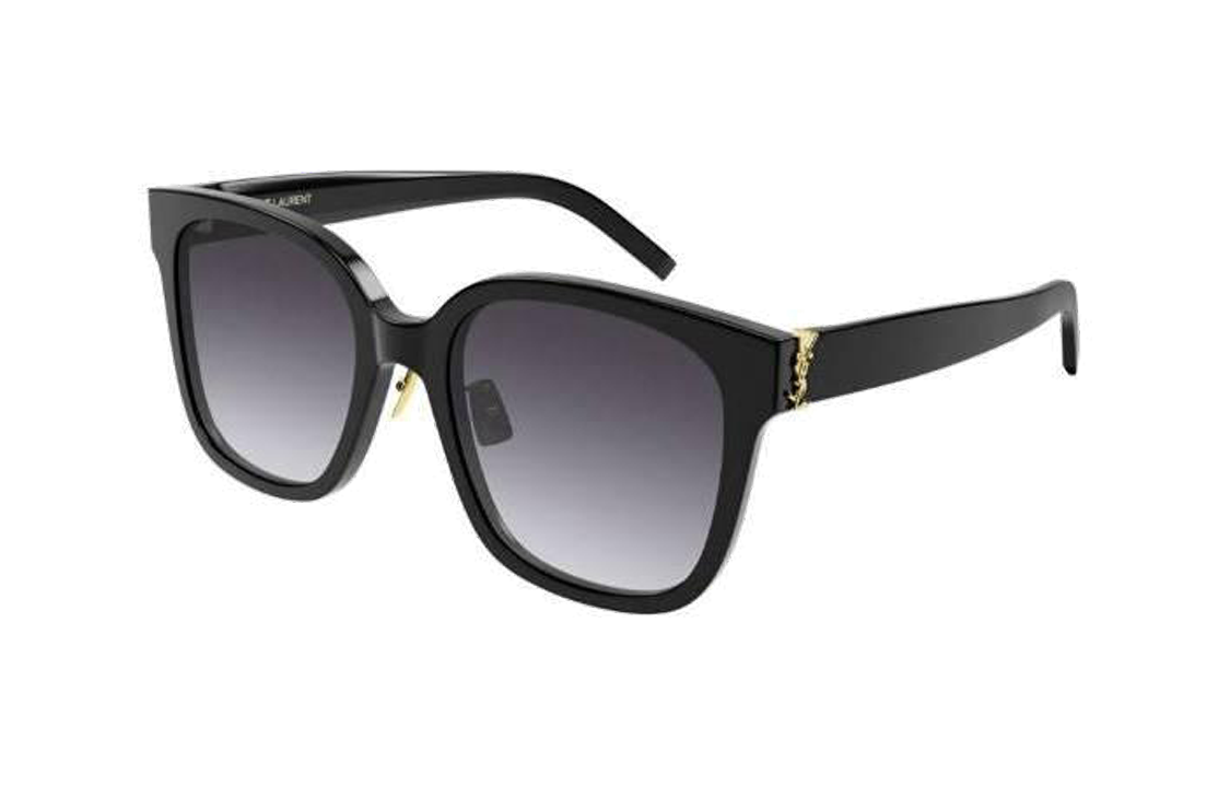 (Women) SAINT LAURENT  Black Gradient Lens Irregular Acetate Sunglasses SLM105F002 圖 4