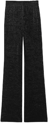 (W) SAINT LAURENT Seluar Palazzo Pinggang Tinggi Hitam FW22 Kasual. 718974Y5F611000 Order (W) SAINT LAURENT Seluar Palazzo Pinggang Tinggi Hitam FW22 Kasual. 718974Y5F611000