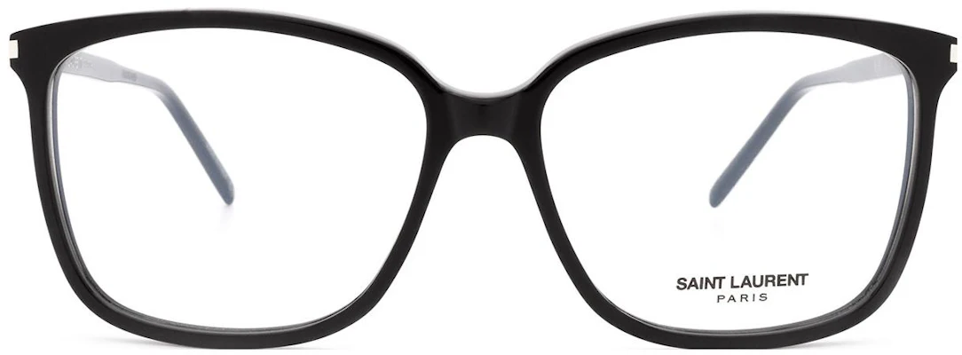 (W) SAINT LAURENT 黑色不規則醋酸光學眼鏡附品牌標誌設計 SL453001 Buy (W) SAINT LAURENT 黑色不規則醋酸光學眼鏡附品牌標誌設計 SL453001