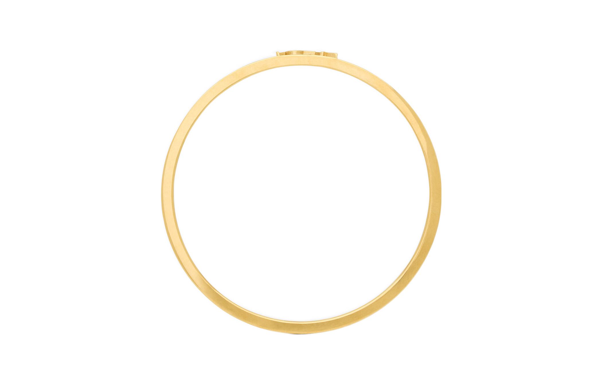 Shop (W) Saint Laurent Gelang Kulit Hitam Logo Aksesori Fesyen. 711618CJ52J1000