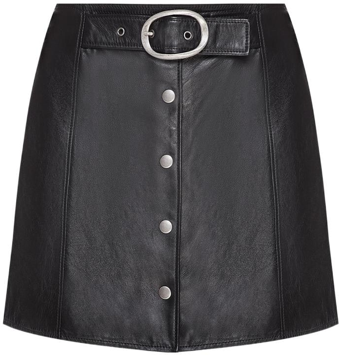 women-saint-laurent-black-leather-tie-waist-mini-skirt-664441-ycfc-21000