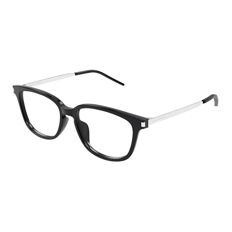 (Women) SAINT LAURENT  Black Rectangular Acetate Optical Glasses with Logo. SL648F001F 圖 2
