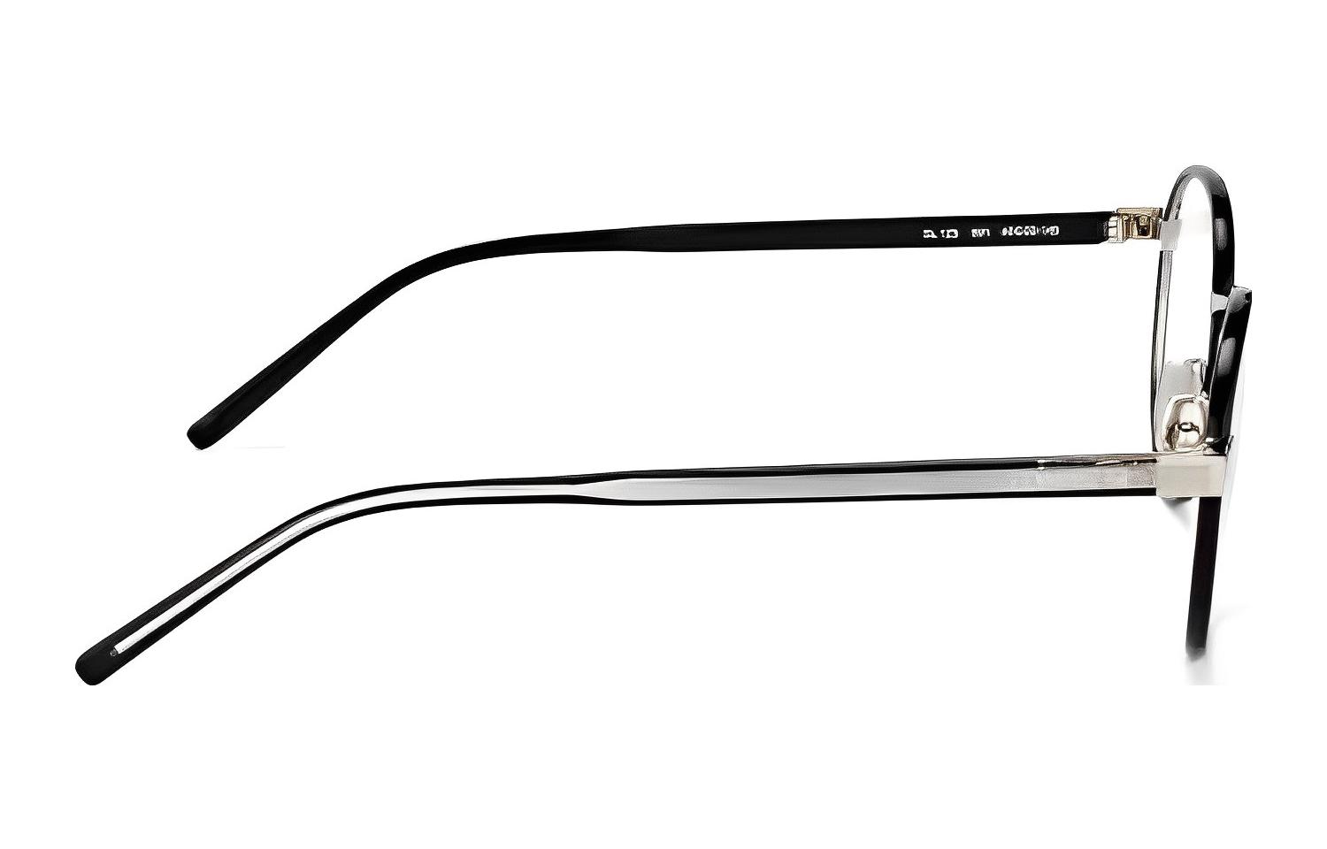 (Women) SAINT LAURENT  Black Round Alloy Optical Glasses - Minimalist Fashion. SL125001 圖 5