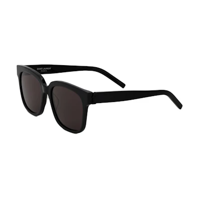(Women) SAINT LAURENT Black Round Metal Frame Sunglasses 543514Y99011000