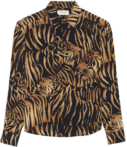 women-saint-laurent-black-tiger-print-long-sleeve-crepe-shirt-693865-y2-e969664