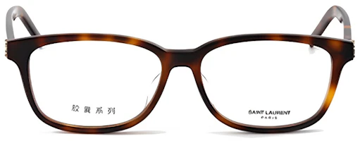 Lookbook (W) SAINT LAURENT 棕色圓形光學眼鏡-時尚舒適框架 SL M109/F-002