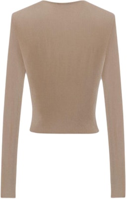 (W) SAINT LAURENT 棕色修身長袖圓領T恤 735702Y76BM2832 Lookbook (W) SAINT LAURENT 棕色修身長袖圓領T恤 735702Y76BM2832