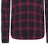 Sizing (Women) Saint Laurent Burgundy Plaid Single-Breasted Long-Sleeve Shirt 542761Y826L6461