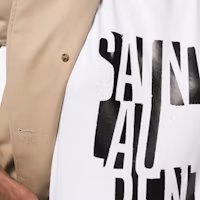 Details for (W) SAINT LAURENT 休閒字母印花短袖T恤 白色 577070YBJJ2