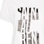 Sizing (Women) SAINT LAURENT Casual Letter Print Short-Sleeve T-Shirt White 577070YBJJ2