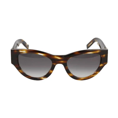 (Women) Saint Laurent Cat Eye Acetate Sunglasses Tortoiseshell Brown. SLM94005