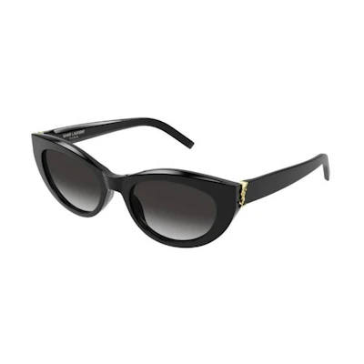 (Women) Saint Laurent Cat Eye Sunglasses Black Alloy Frame Classic Design. SLM115002