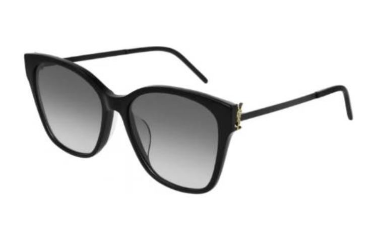 Order (W) 圣罗兰 经典logo设计猫眼太阳镜黑色款式 SLM48SK002