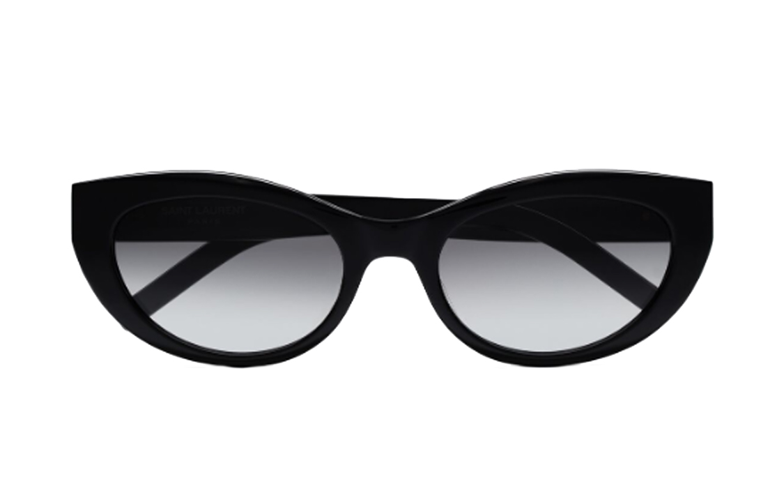 (Women) SAINT LAURENT  Cat Eye Sunglasses Black with Side Logo 736459Y99561014 圖 3