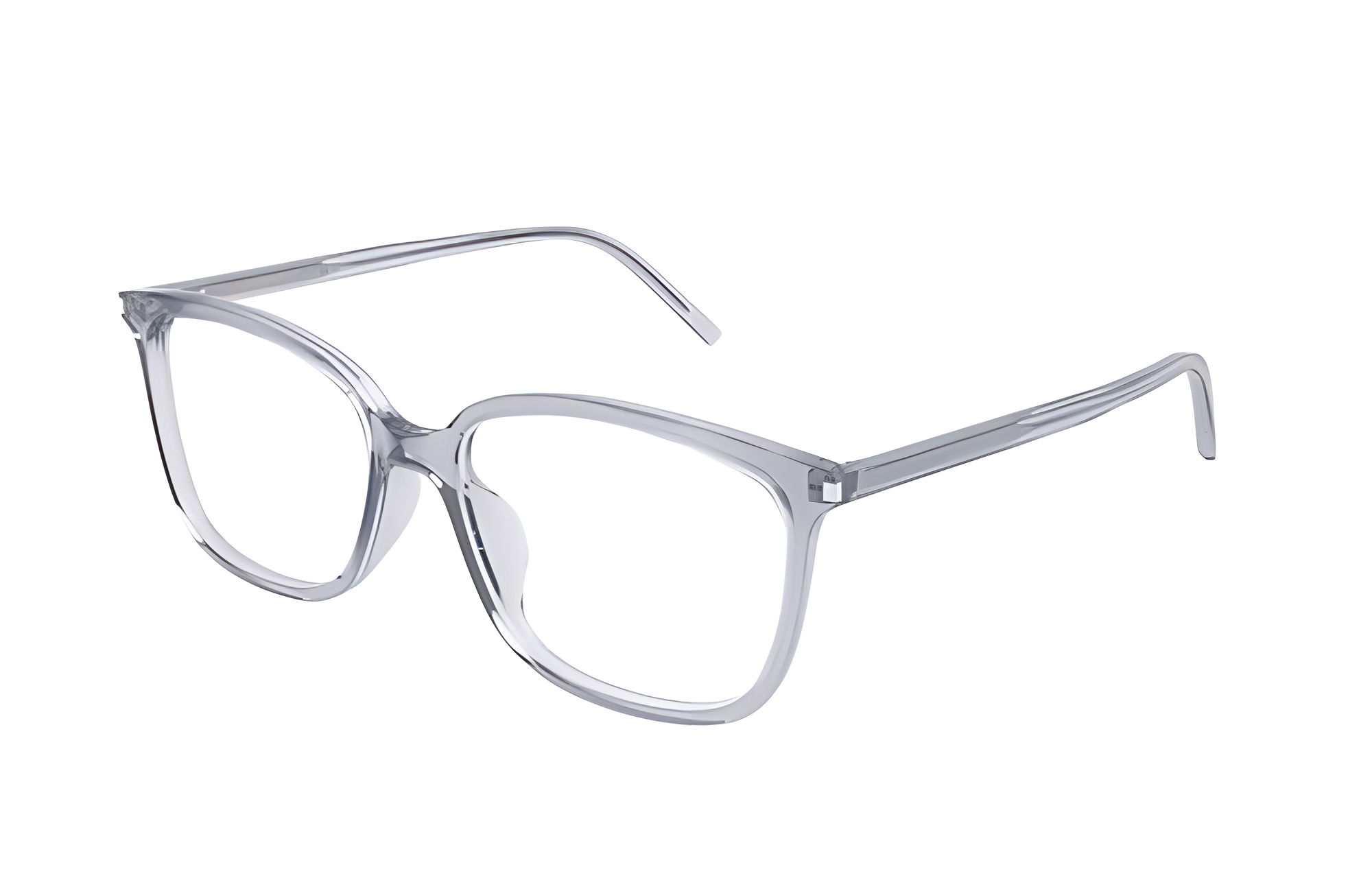 (Women) Saint Laurent  Clear Irregular Optical Glasses Frames Eyewear SL453F-002