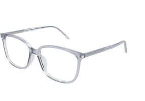 (Women) Saint Laurent Clear Irregular Optical Glasses Frames Eyewear SL453F-002 (Women) Saint Laurent Clear Irregular Optical Glasses Frames Eyewear SL453F-002