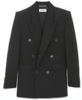 (Women) Saint Laurent Double-Breasted Blazer Jacket Black 736799Y2F351000 (Women) Saint Laurent Double-Breasted Blazer Jacket Black 736799Y2F351000