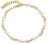 Buy (Women) SAINT LAURENT Gold Brass Bracelet with Engraved Metal Logo Plaque. 757664Y15008030