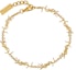 Order (Women) SAINT LAURENT Gold Brass Bracelet with Engraved Metal Logo Plaque. 757664Y15008030
