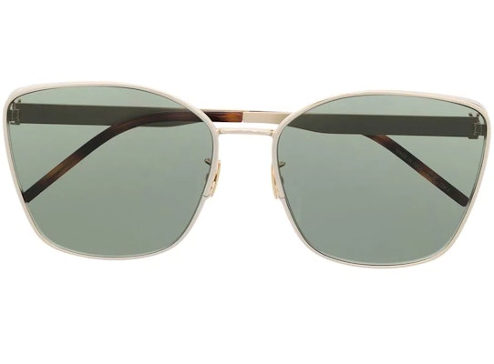 (W) SAINT LAURENT 金色方形標誌金屬醋酸太陽眼鏡 SLM98003 Lookbook (W) SAINT LAURENT 金色方形標誌金屬醋酸太陽眼鏡 SLM98003