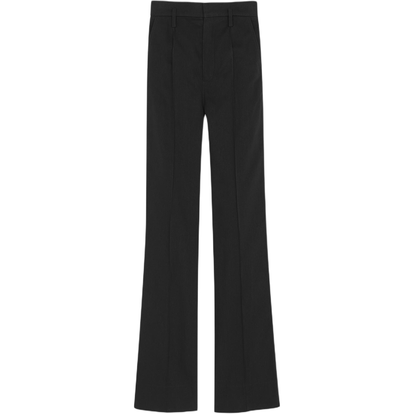 (Women) SAINT LAURENT  High-Waisted Black Jeans SS22 Simple Solid Color Design 714585Y7E321000