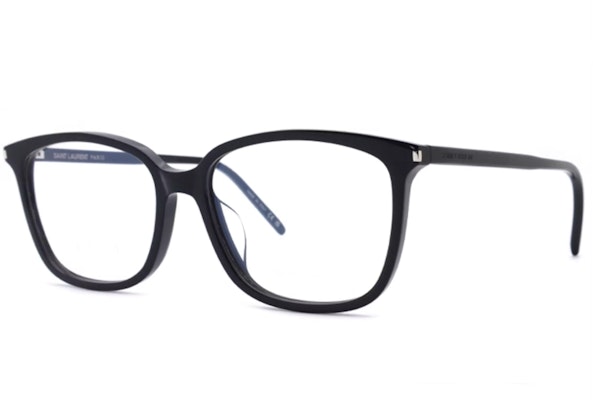 (Women) Saint Laurent Irregular Acetate Optical Glasses Black with Side Logo. SL453F-001 Buy (Women) Saint Laurent Irregular Acetate Optical Glasses Black with Side Logo. SL453F-001