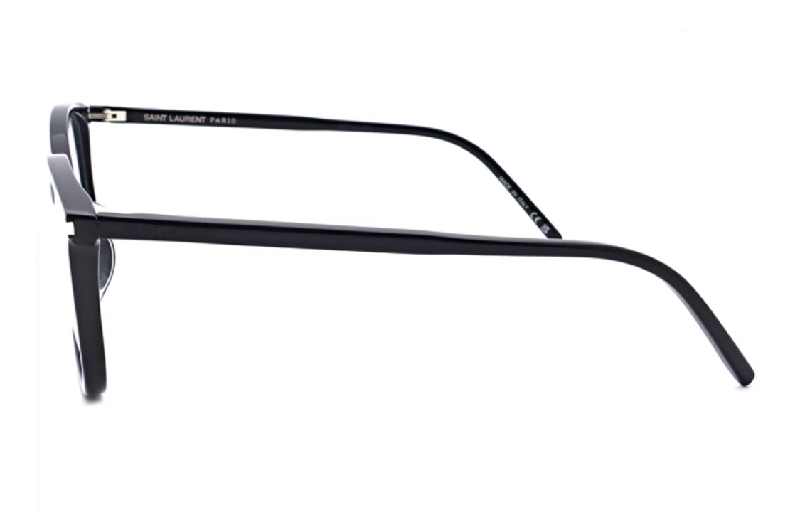 Purchase (Women) Saint Laurent  Irregular Acetate Optical Glasses Black with Side Logo. SL453F-001