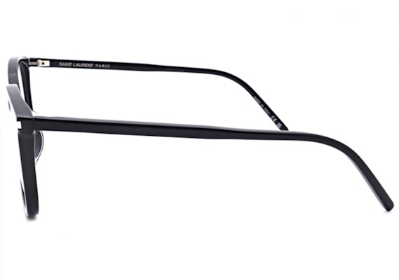 (Women) Saint Laurent Irregular Acetate Optical Glasses Black with Side Logo. SL453F-001 Purchase (Women) Saint Laurent Irregular Acetate Optical Glasses Black with Side Logo. SL453F-001