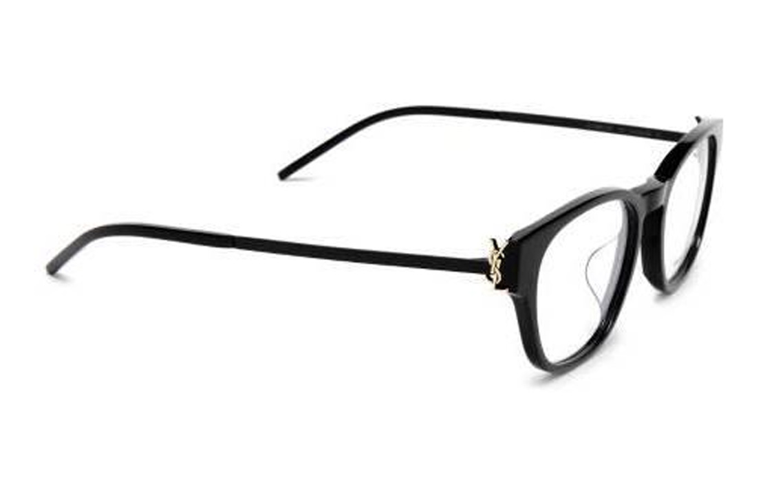 (Women) SAINT LAURENT  Irregular Black Optical Glasses with Side Logo. SLM48ODF001 圖 3