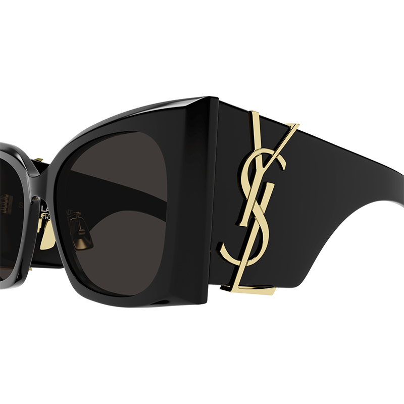 (Women) Saint Laurent  Irregular Black Sunglasses with Logo and Adjustable Nose Pads SLM119F-BLAZE001 圖 4