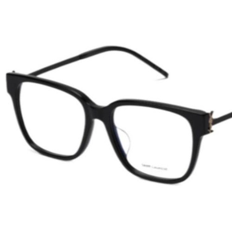 Shop (W) SAINT LAURENT Kacamata Optik Hitam Desain Colorblock - Bingkai Unik SLPFSLM480AF001C4