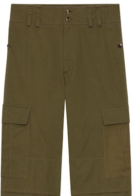 (W) サンローラン カーキ カジュアル カーゴパンツ ジッパーポケット付き 786708Y1A63 Details for (W) サンローラン カーキ カジュアル カーゴパンツ ジッパーポケット付き 786708Y1A63