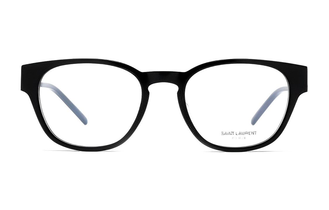 (Women) SAINT LAURENT  Lightweight Polarized Letter Print Oval Optical Glasses SLM48ODF002
