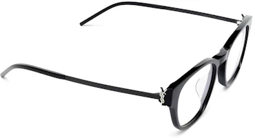 Shop (W) SAINT LAURENT 輕量化偏光字母印花橢圓眼鏡 SLM48ODF002