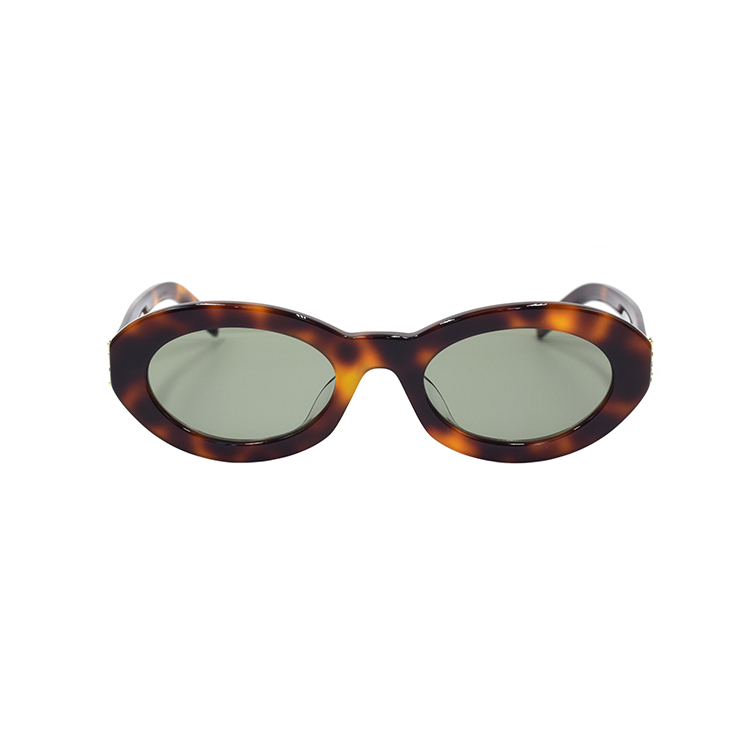 (Women) Saint Laurent  Oval Vintage Interlocking Letter Sunglasses SLM136/F-002 圖 3