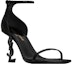 Shop (W) Sandal Fesyen Kulit Berkilat dengan Gesper Saint Laurent 5576790NPVV1000