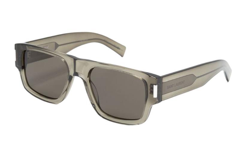 (Women) SAINT LAURENT  Rectangular Green Sunglasses with Engraved Temples. SL659 圖 2