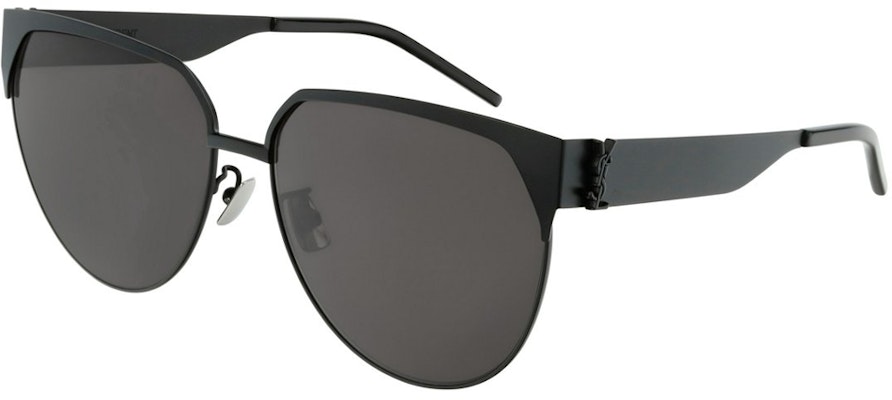 (Women) SAINT LAURENT Round Black Sunglasses with Logo Temples. SLM43F00161 Buy (Women) SAINT LAURENT Round Black Sunglasses with Logo Temples. SLM43F00161