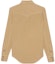 Lookbook (Women) SAINT LAURENT Solid Button-Up Long Sleeve Shirt Khaki Color 615139Y27BB9241